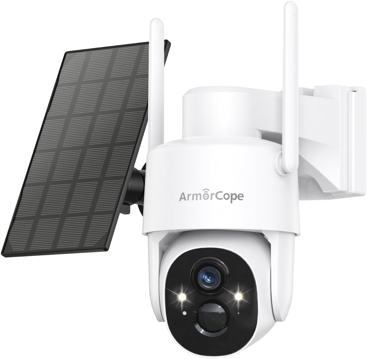 ArmorCope CQ1S — Cámara Solar 2K WiFi PTZ Blanca