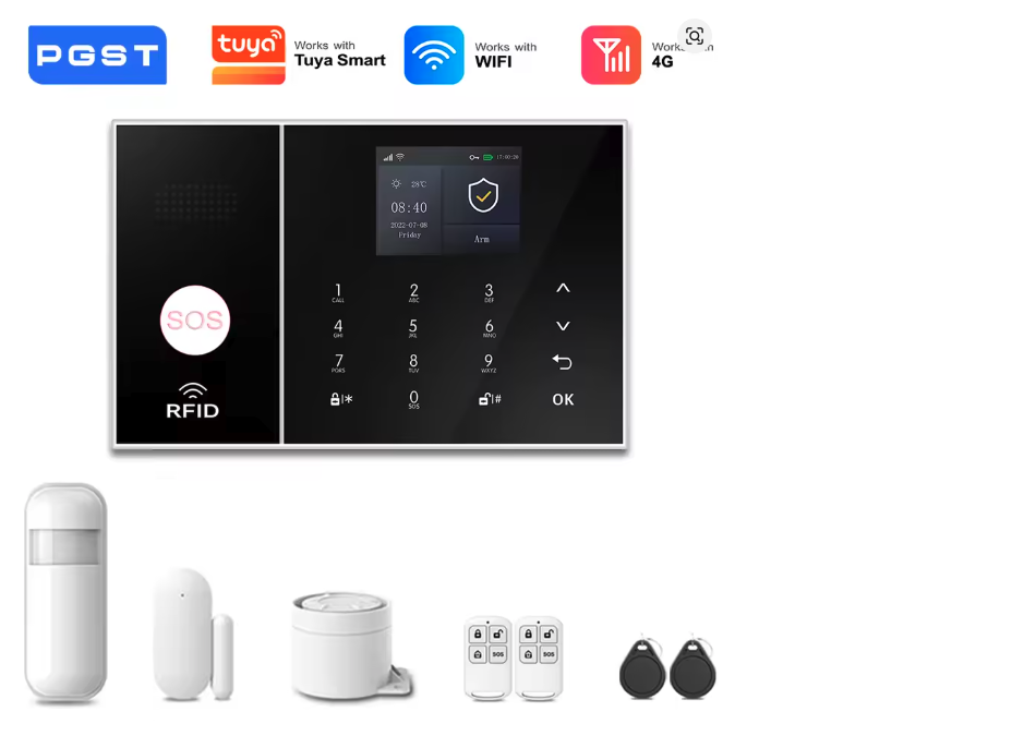 PGST — Sistema de Alarma 4G Kit A con App Tuya Smart Life