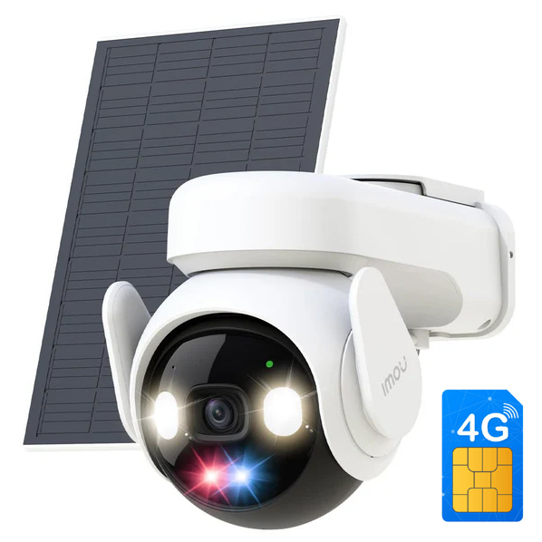 Imou AOV PT — Cámara Solar 4G 5MP con Grabación 24/7
