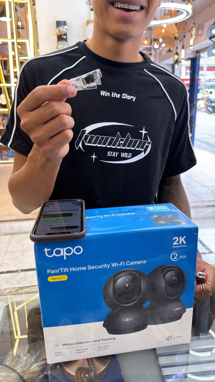 Cliente feliz con Kit Tapo C211 x2 + MicroSD